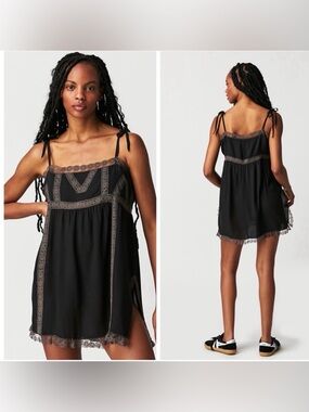 Free People One Elise Tunic French Roast Combo in XL New With Tags